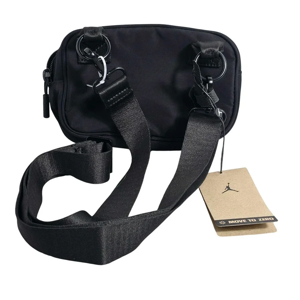 Nike‎ Air Jordan Alpha Jumpman Camera Bag Small Crossbody WA0870-023 Black NEW